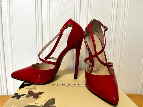 Pleaser sexy vernice rossa - pleaser, sexy-26
