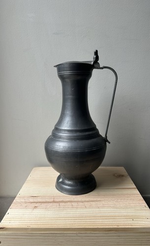 Antica brocca peltro xviii - peltro,