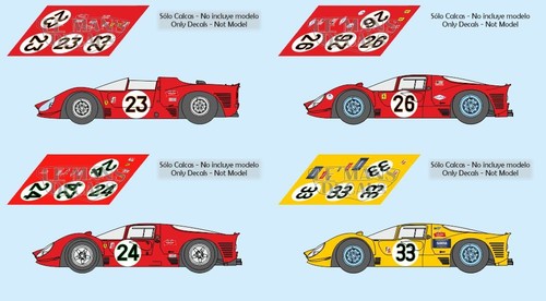 Decals ferrari 330 - decals, p3/4