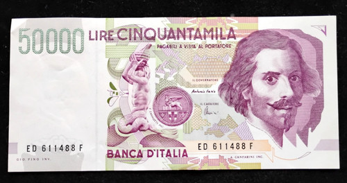 1992 italy 000 lire 116 - italy, 50,000