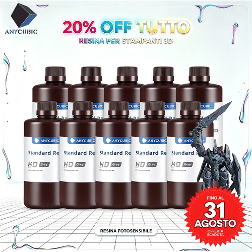 10kg anycubic resina - 10kg,