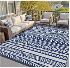 Tappeto Esterno Impermeabile Giardino Reversibile 120 x 180 cm