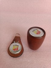 pomello cambio e portachiavi vintage in legno per Abarth Fiat 595 695 850 1000