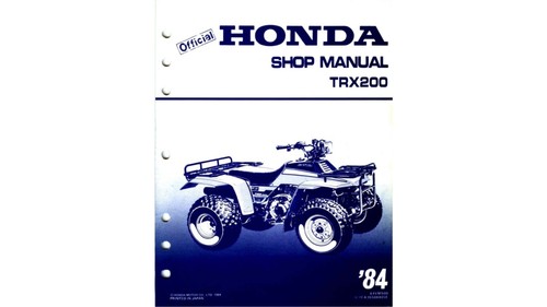 1984 honda trx200 atv - 1984, service