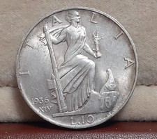 V.EMANUELE III   10 LIRE 1936