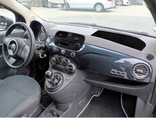 Per Fiat 500 da 2007 Copertura Airbag Cruscotto Adesiva in Velluto Nero S.Racing