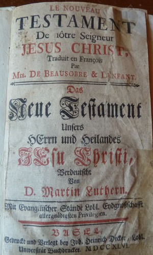 Nouveau testament das - nouveau, /