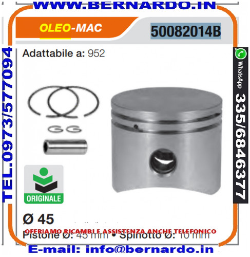 Kit pistone completo - completo, d.45