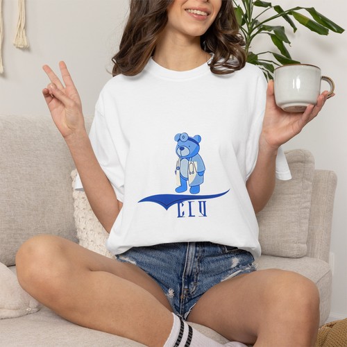 Shirt orsacchiotto blu - orsacchiotto,