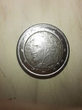moneta 2 euro dante alighieri 2002 Errore Di Conio non Bimetallica
