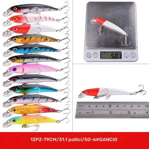 Lotto esche pesca finte - esche, da
