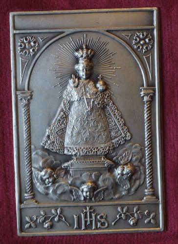 Gesù bambino praga - gesù, placca