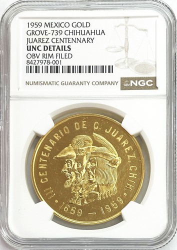 1959 oro messico rara 410 - messico,