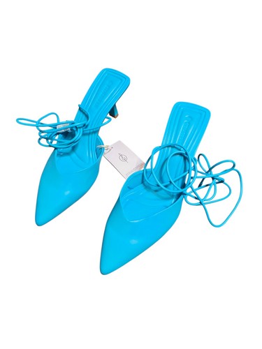 Stradivarius mules blu - stradivarius,