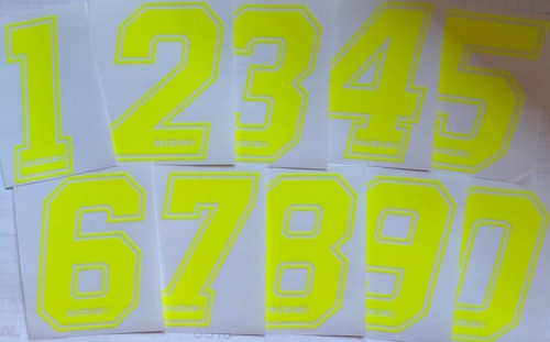 Adesivo numero gara motocross - numero,