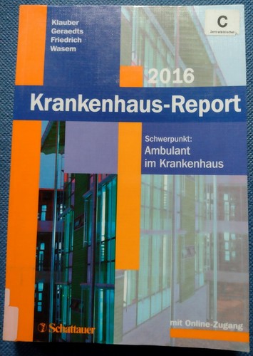 Krankenhaus report 2016 - 2016,