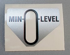 (GILERA KZ KK 125) Adesivo (MIN-LEVEL) per Serbatoio Freno Posteriore (PANINARO)