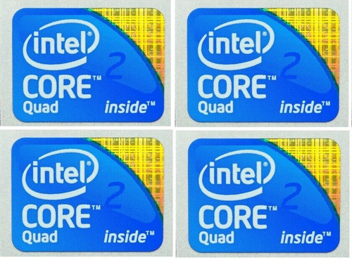 Adesivo quad intel core - quad, 2