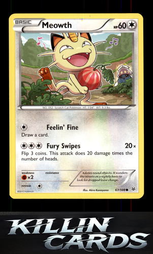 Meowth 108 pokemon common - pokemon,