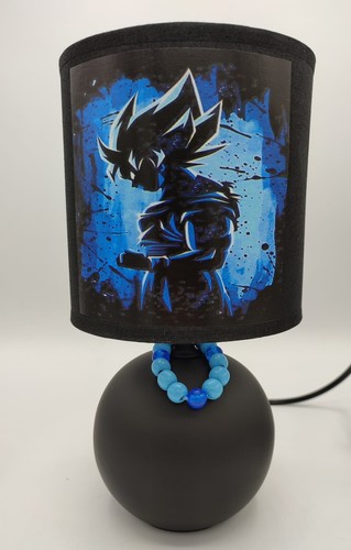 Lampe chevet bleu dragon - ,