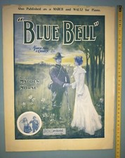 SPARTITO BLUE BELL PER PIANOFORTE E CANTO 1904 - CM 27X35