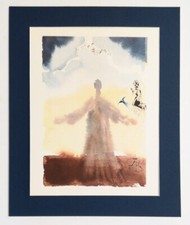 Salvador Dalì Litografia Originale Tavola Pater Noster 1966 Firmato Su Lastra