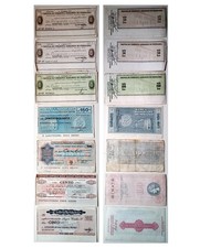 Lotto di 7 Mini Assegni