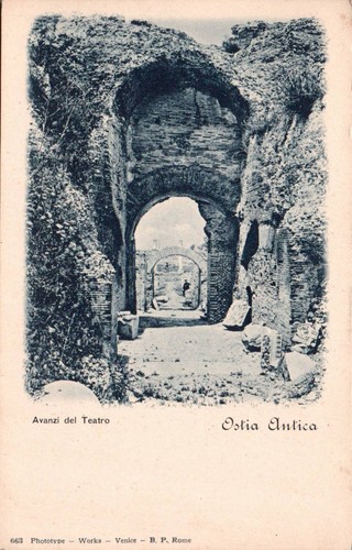 Roma ostia antica rovine del - roma,