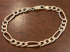 Bracciale maglia Figaro oro 9