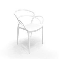 SEDIA MOD. ISOTTA IN POLIPROPILENE BIANCO