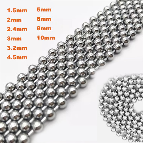Collana con sfere acciaio - sfere,