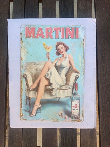 Insegna metallo martini - insegna, in