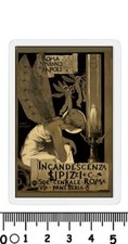 calamita pubblicità sipizzi incandescenza Duilio Cambellotti  lampada becchi
