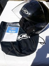 Casco jet HJC taglia S 56 nero usato 2 gg, integro, completo di custodia e istr.