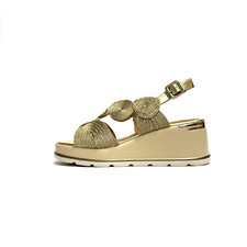 KEYS SCARPE DONNA SANDALI CON ZEPPA MEDIA COMFORT IN RAFFIA K-11002 GOLD