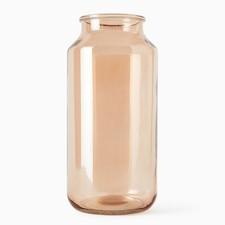 Vaso contenitore vetro dipinto