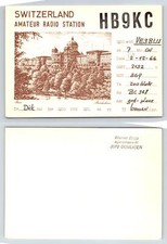 Ham Radio QSL QSO Postcard