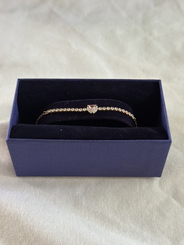 Bracciale swarovski cuore oro - bracciale,