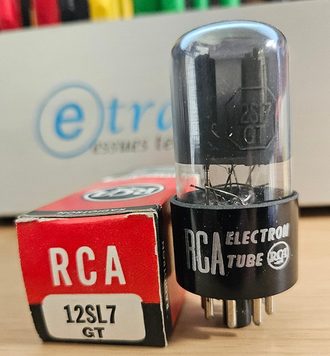 Tubo audio 12sl7 rca - audio,