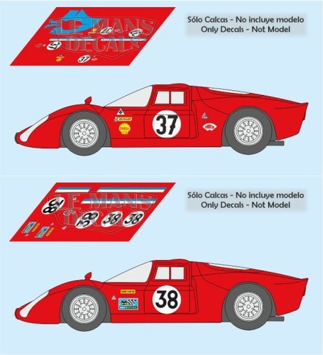 Decals alfa romeo - alfa, t33/2