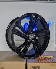 SET  4 CERCHI 19 POLLICI NERO LUCIDO COMPATIBILI VW TIGUAN T ROC ATECA KAROQ