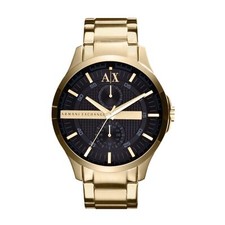 Orologio Uomo ARMANI EXCHANGE HAMPTON AX2122 Bracciale Acciaio Gold Nero