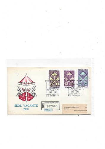 Vaticano fdc sede - vaticano,