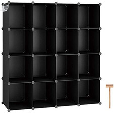 Organizzatore Di Contenitori a Cubo, Scaffali a 16 Cubi per Armadio, Libreria Mo
