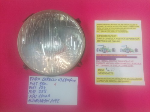 Faro carello 07630700 fiat - faro,