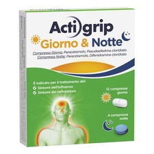 ACTIGRIP GIORNO E NOTTE 12 COMPRESSE - Analgesico e Antipiretico per il Trattame