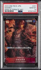 PSA 10 SHANKS ALT. ART OP06-007 ONE PIECE JAPANESE WINGS OF THE CAPTAIN 2023