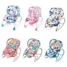 Sedia a Dondolo Bambini con Musica e Luci, Giocattolo Multifunzione 119-23B