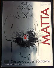 ROBERTO SEBASTIAN MATTA AFFICHE CENTRE GEORGES POMPIDOU 1985