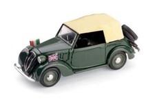 1:43 Brumm Fiat 1100 Cabriolet Corpo Diplomatico 1937 R086 Diecast Modellino